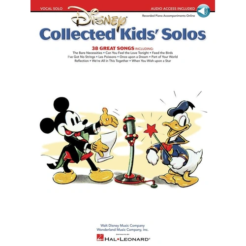 Disney Collected Kids' Solos Songbook with CD - 38 Songs for Voice