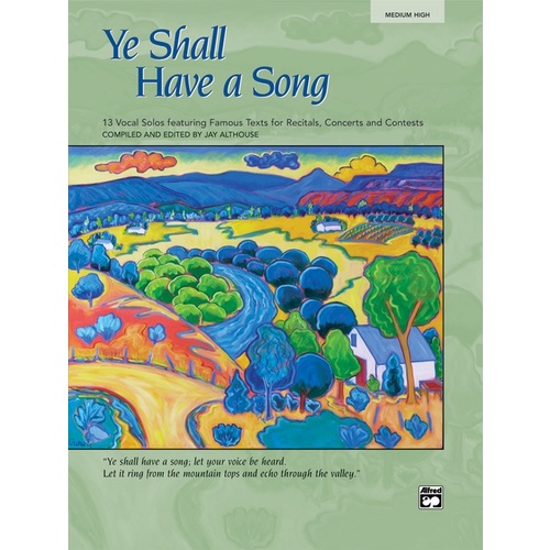 Ye Shall Have a Song CD for Medium-High Voice
