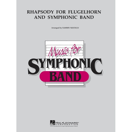 Rhapsody For Flugelhorn And Symphonic Band (Music Score/Parts)