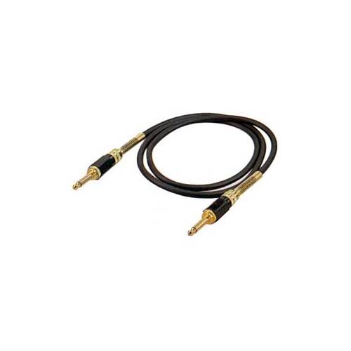 Guitar Cable- Black&Gold Plugs-6m