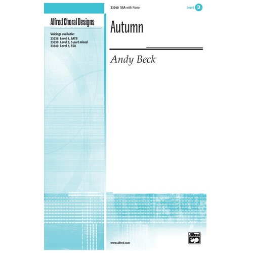 Autumn SSA/Piano Level 3 Choral Sheet Music