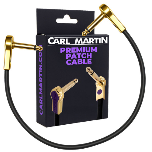Carl Martin Gold-Plated 30cm Premium Flat Patch Cable for Pedalboards