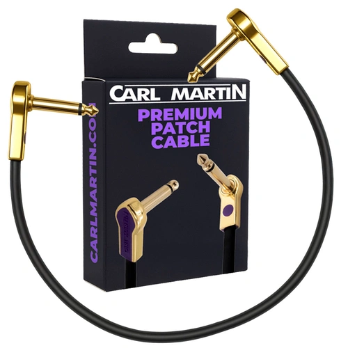 Carl Martin Gold-Plated 30cm Premium Flat Patch Cable for Pedalboards