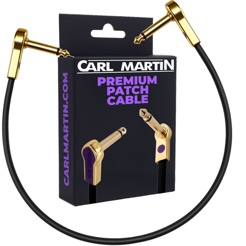 Carl Martin Gold-Plated 60cm Premium Flat Patch Cable for Pedalboards
