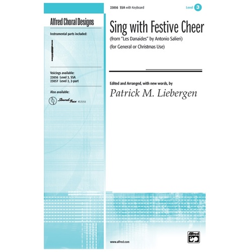 Sing With Festive Cheer SSA/Piano/Opt Flutes