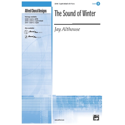 Sound of Winter 3 Pt Mixed Choir Sheet Music with Piano Level 3