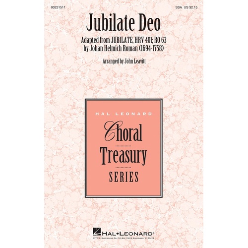 Jubilate Deo SSA (Octavo)