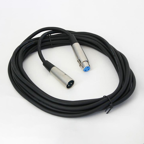 Mic Cable 6mm XLR M to XLR F 5M 16FT Black