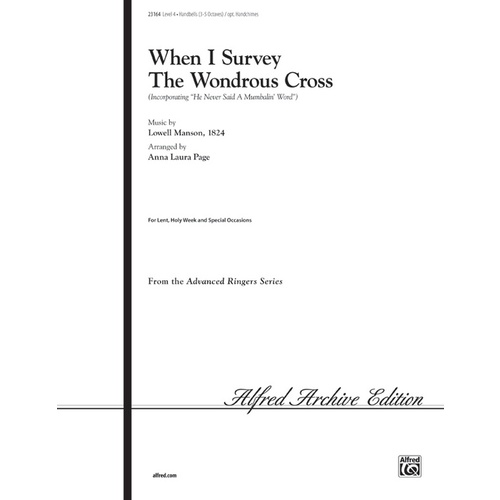 When I Survey the Wondrous Cross Handbell Sheet Music