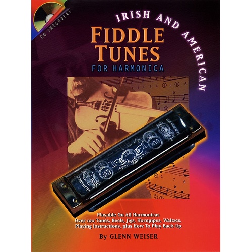 Irish And American Fiddle Tunes Harmonica Book/CD (Softcover Book/CD)