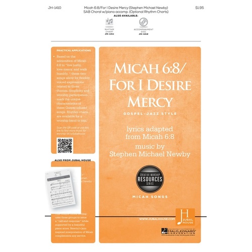 Micah 6:8/For I Desire Mercy SAB (Octavo)