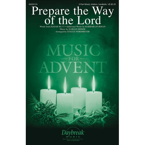Prepare The Way Of The Lord 2 Part Mixed (Octavo)