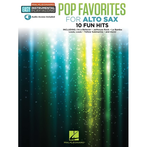 Pop Favorites For Alto Sax Book/Online Audio (Softcover Book/Online Audio)
