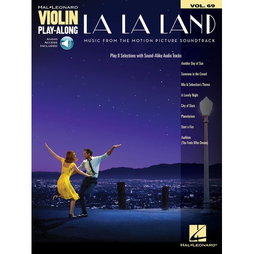 La La Land Violin Playalong V69 Book/Online Audio 