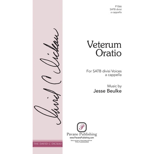 Veterum Oratio (Ancient Prayer) SATB A Cappella (Octavo)