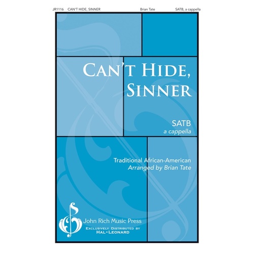 Cant Hide Sinner SATB (Octavo)