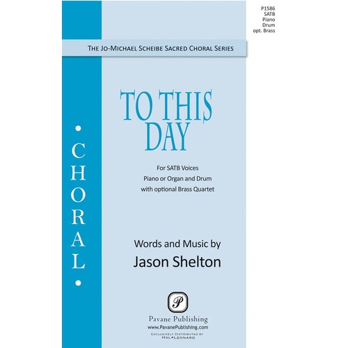 To This Day SATB (Octavo)