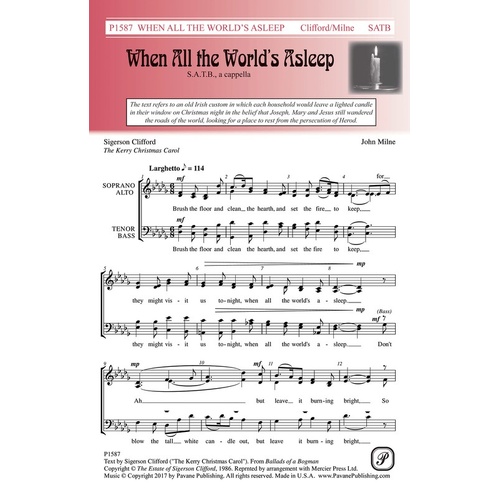 When All The Worlds Asleep SATB (Octavo)