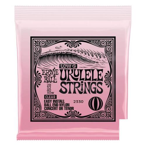 Ernie Ball Ernie Ball Concert Nylon Ball End Ukulele Strings, Clear