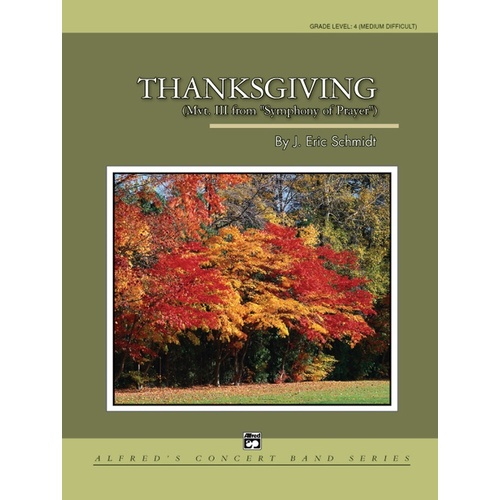 Thanksgiving Concert Band Sheet Music Grade 4