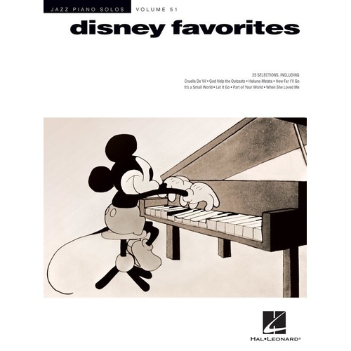 Disney Favorites Jazz Piano Solos V51 - 25 Disney Classics Arranged for Piano