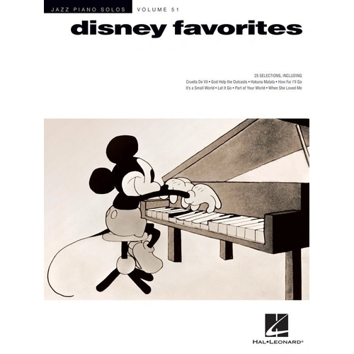 Disney Favorites Jazz Piano Solos V51 - 25 Arrangements for Piano Solo
