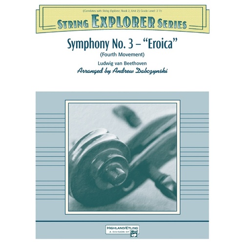 Symphony No 3 Eroica 4th Movement String Orchestra Sheet Music Grade 2.5