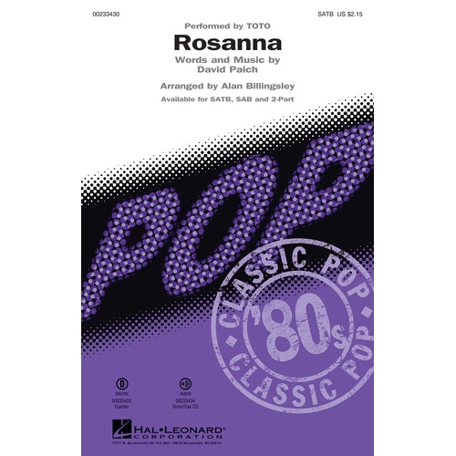 Rosanna SATB (Octavo)