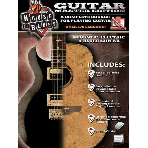 House of Blues Guitar Master Edition BK/OLV