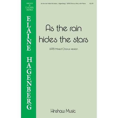 As The Rain Hides The Stars SATB Divisi (Octavo)