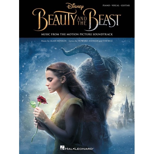 Beauty and the Beast Piano/Vocal/Guitar Folio with Color Artwork - Hal Leonard
