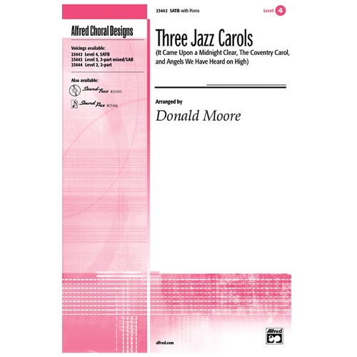 Jazz Carols 3 For SATB Arr Moore