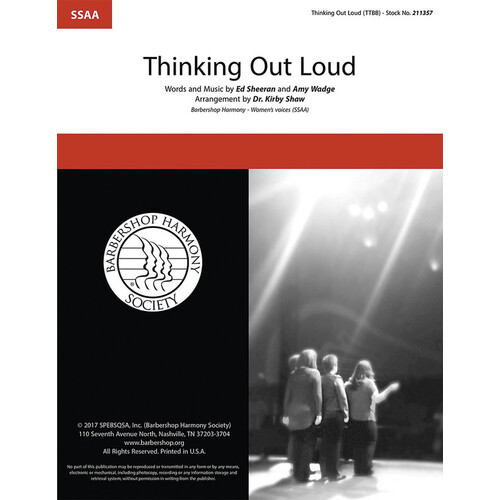 Thinking Out Loud SSAA A Cappella (Octavo)