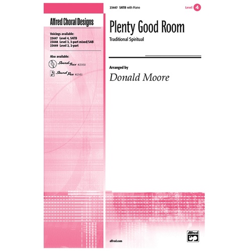 Plenty Good Room SATB Piano