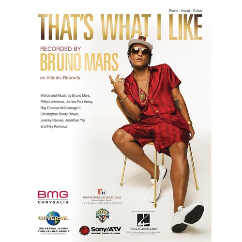 Thats What I Like PVG S/S (Sheet Music)