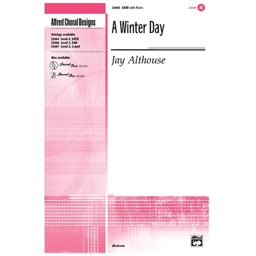 Winter Day SATB Piano Choral Sheet Music
