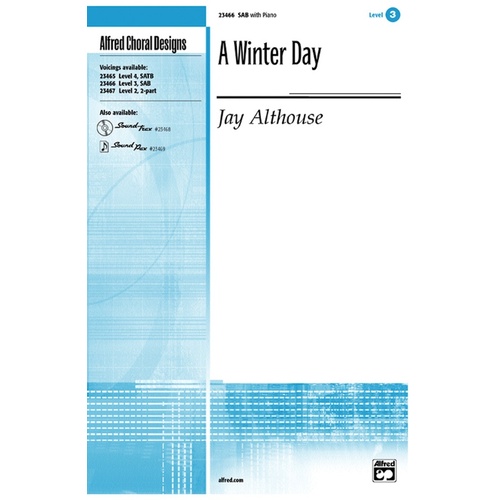 Winter Day SAB Choral Sheet Music