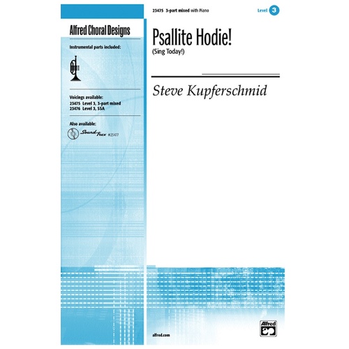 PSallite Hodie 3 Part Mixed W/Opt Trumpets