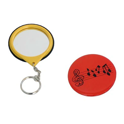 Red Key Ring Mirror with Music