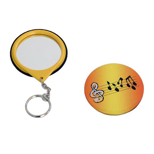 Yellow Key Ring Mirror with Music