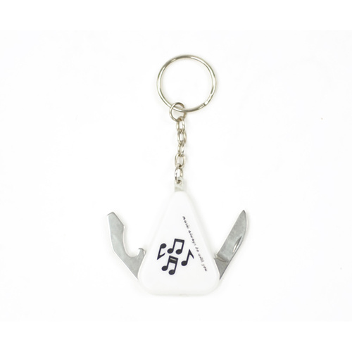 Key Ring Pocket Knife with Music Notes Design