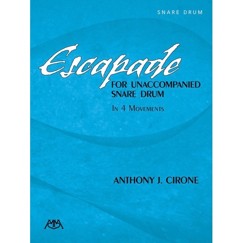 Escapade For Unaccompanied Snare Drum (Softcover Book)