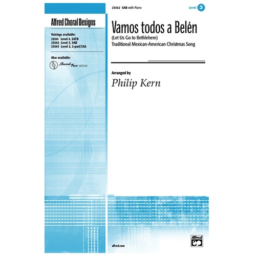 Vamos Todos a Belen SAB Choral Sheet Music