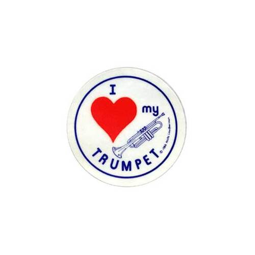 Stickers (Pack of 10)  I Love Trumpet