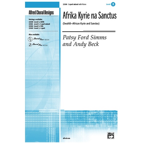 Afrika Kyrie Na Sanctus 3 Pt Mixed Choral Sheet Music