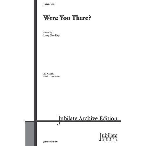 Were You There SATB Choral Sheet Music
