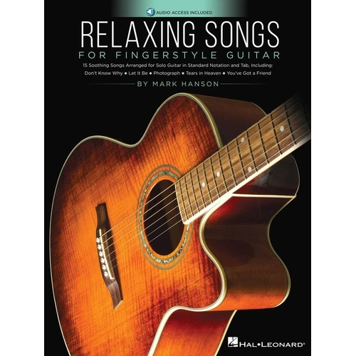 Relaxing Songs for Fingerstyle Guitar Book by Hal Leonard