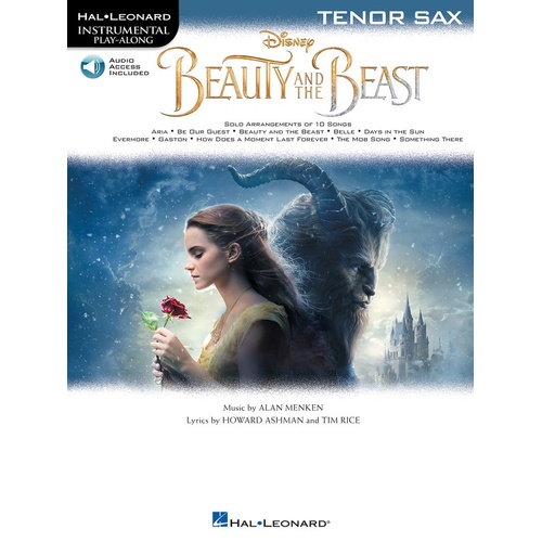 Beauty And The Beast For Tenor Sax Book/Online Audio 