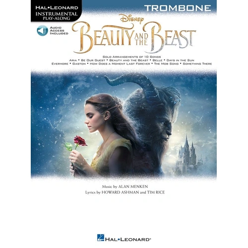 Beauty and the Beast for Trombone Instrumental Play-Along Book