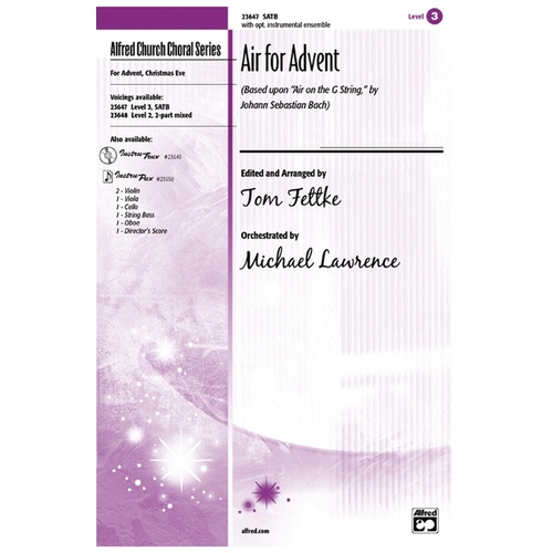 Air for Advent SATB Choral Sheet Music